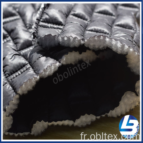 Tissu elfr20-Q-055 100% en nylon de quilting de tafftea pour le manteau